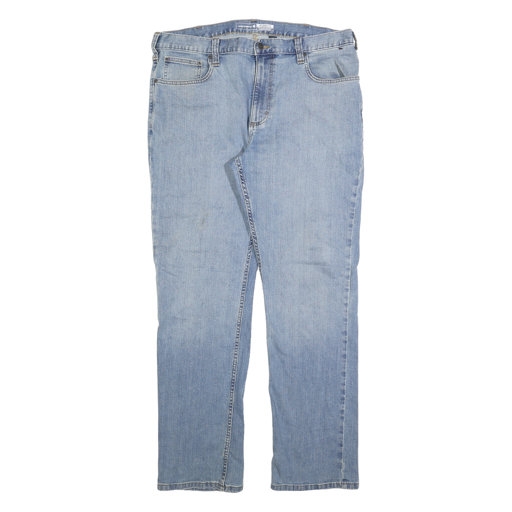 CARHARTT Mens Jeans Blue Relaxed Straight Denim Medium W36 L32 Workwear Casual