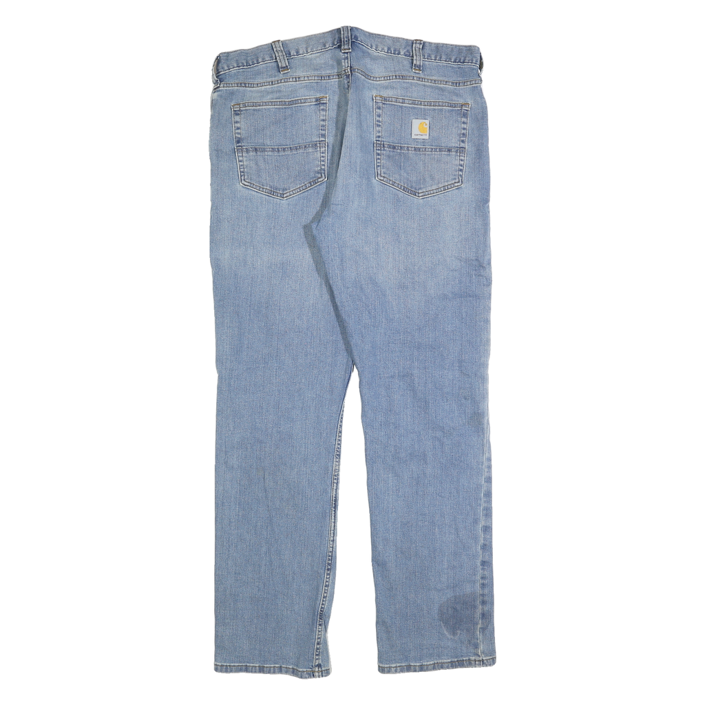 CARHARTT Mens Jeans Blue Relaxed Straight Denim Medium W36 L32 Workwear Casual