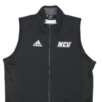 ADIDAS Mens Black S Polyester Blend Jacket Vest Zip Sportswear Athletic S