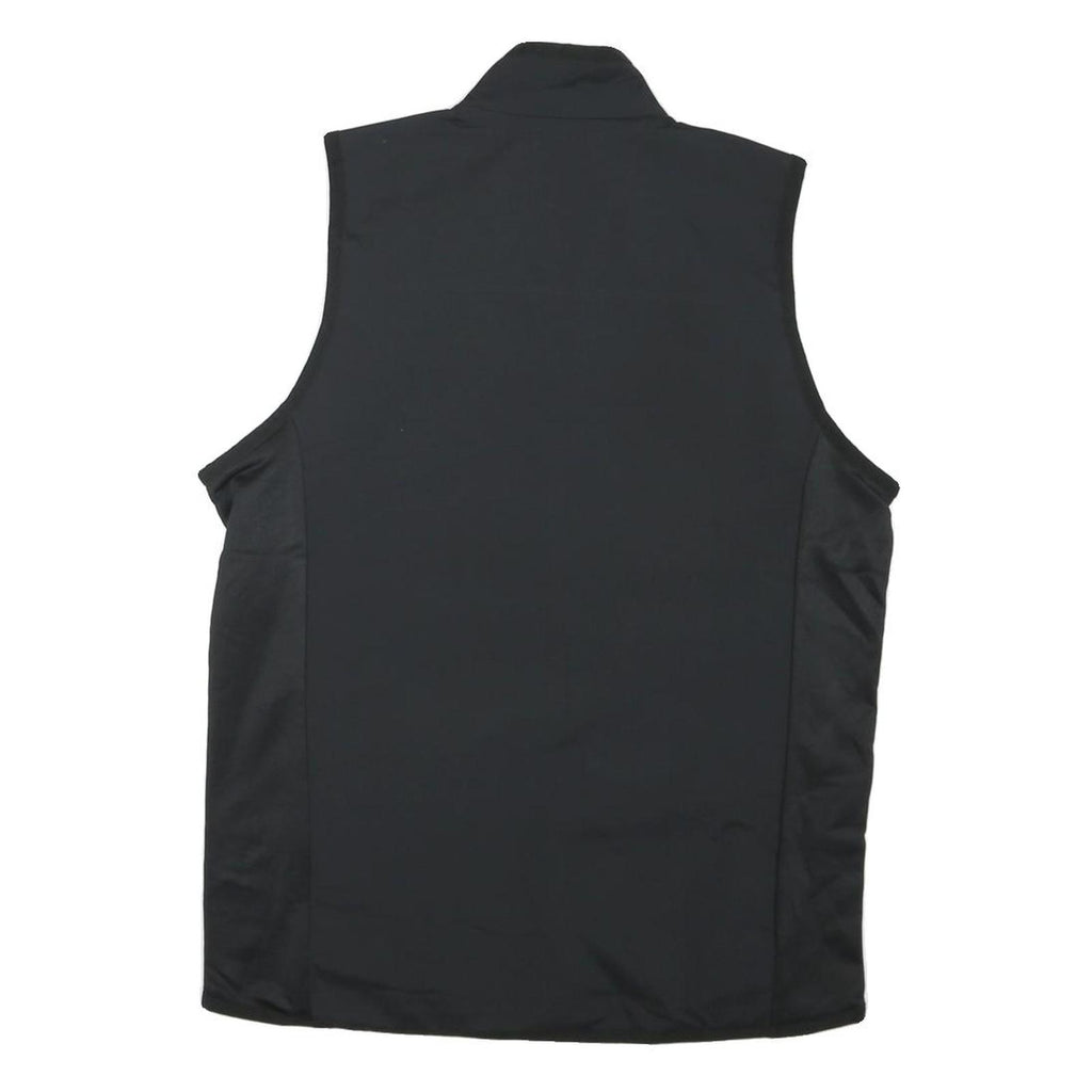 ADIDAS Mens Black S Polyester Blend Jacket Vest Zip Sportswear Athletic S