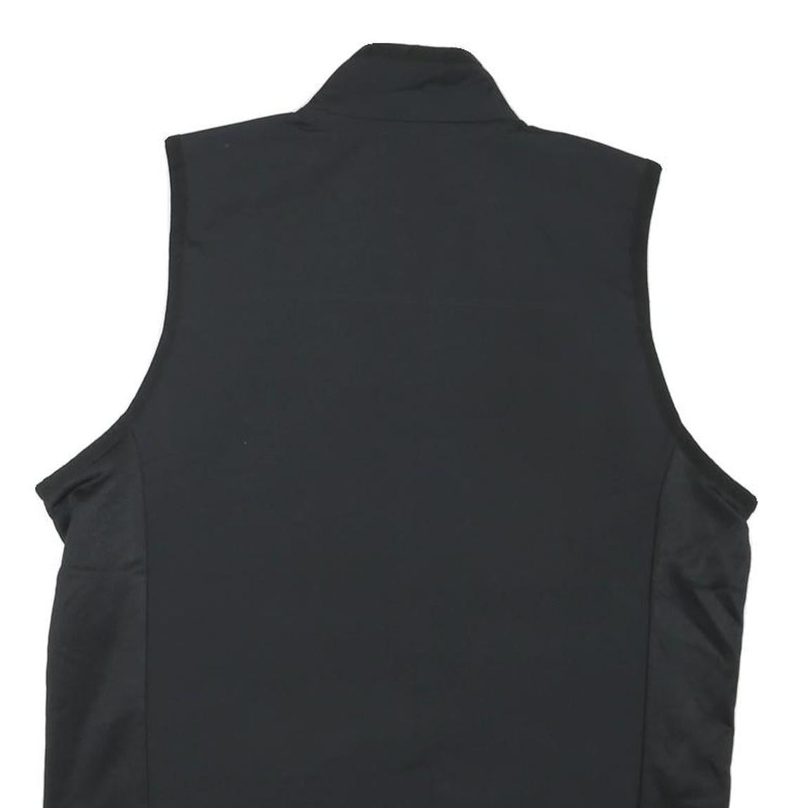 ADIDAS Mens Black S Polyester Blend Jacket Vest Zip Sportswear Athletic S