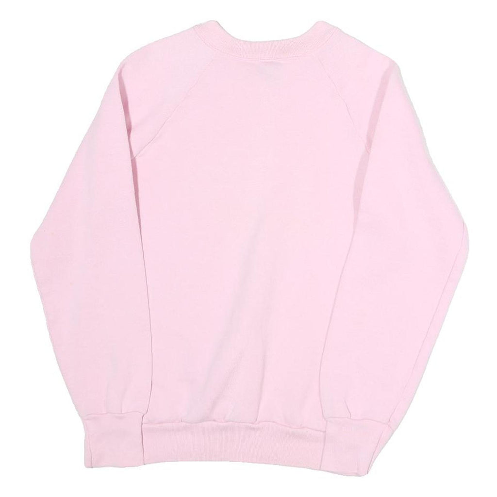 SCREENSTARS Mens Pink Floral Basket Graphic Crew Neck S Sweatshirt Cotton Blend