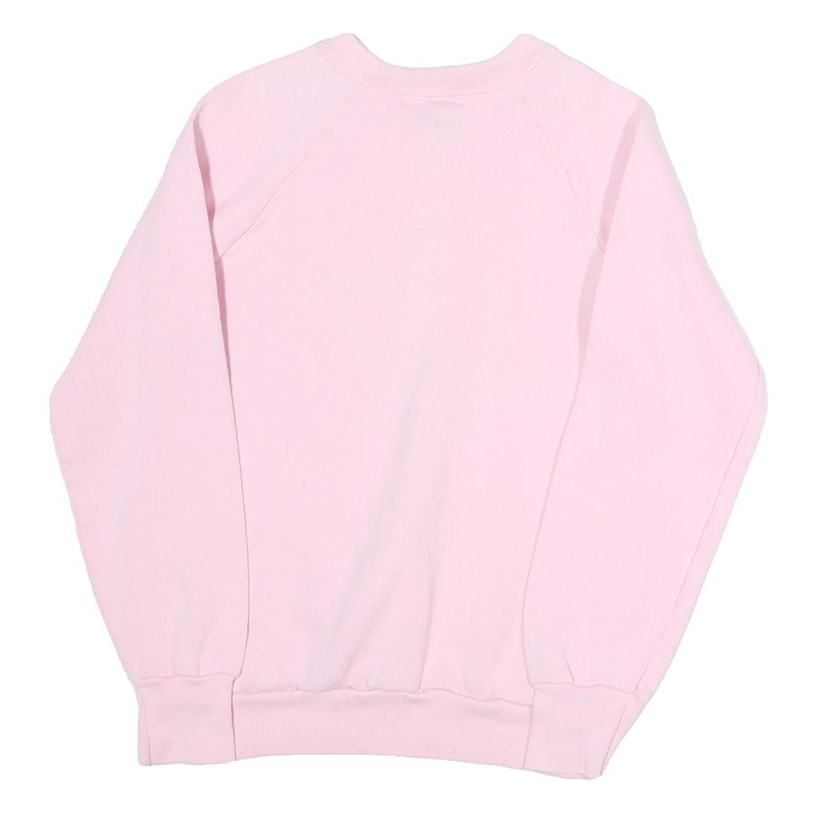 SCREENSTARS Mens Pink Floral Basket Graphic Crew Neck S Sweatshirt Cotton Blend