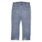 DICKIES Mens Regular Fit Blue Denim Jeans W36 L29 Classic Cotton Blend Zip
