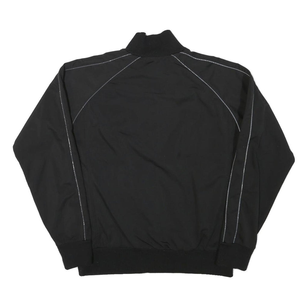 PAUL SMITH Mens Black Zip Jacket L Polyester Blend Plain Casual Lightweight