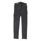 DICKIES Womens Slim Black Jeans Denim W28 L29 Stylish Zip Closure