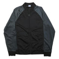 STARTER Mens Black & Grey Zip Up Track Jacket M Cotton Blend Athletic Fit