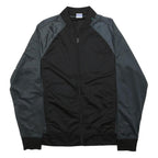STARTER Mens Black & Grey Zip Up Track Jacket M Cotton Blend Athletic Fit