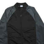 STARTER Mens Black & Grey Zip Up Track Jacket M Cotton Blend Athletic Fit