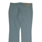 ESCADA Womens Cotton Blue Regular Straight Trousers W36 L32 Stylish Comfortable