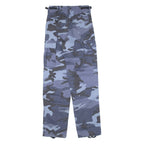 Cargo Camo Mens Trousers Blue Regular Straight W26 L31