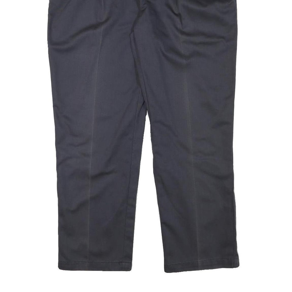 TOMMY HILFIGER Mens Cotton Blend Navy Blue Relaxed Straight Trousers W34 L30