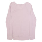GAP Womens Jumper Pink V-Neck Tight Knit M