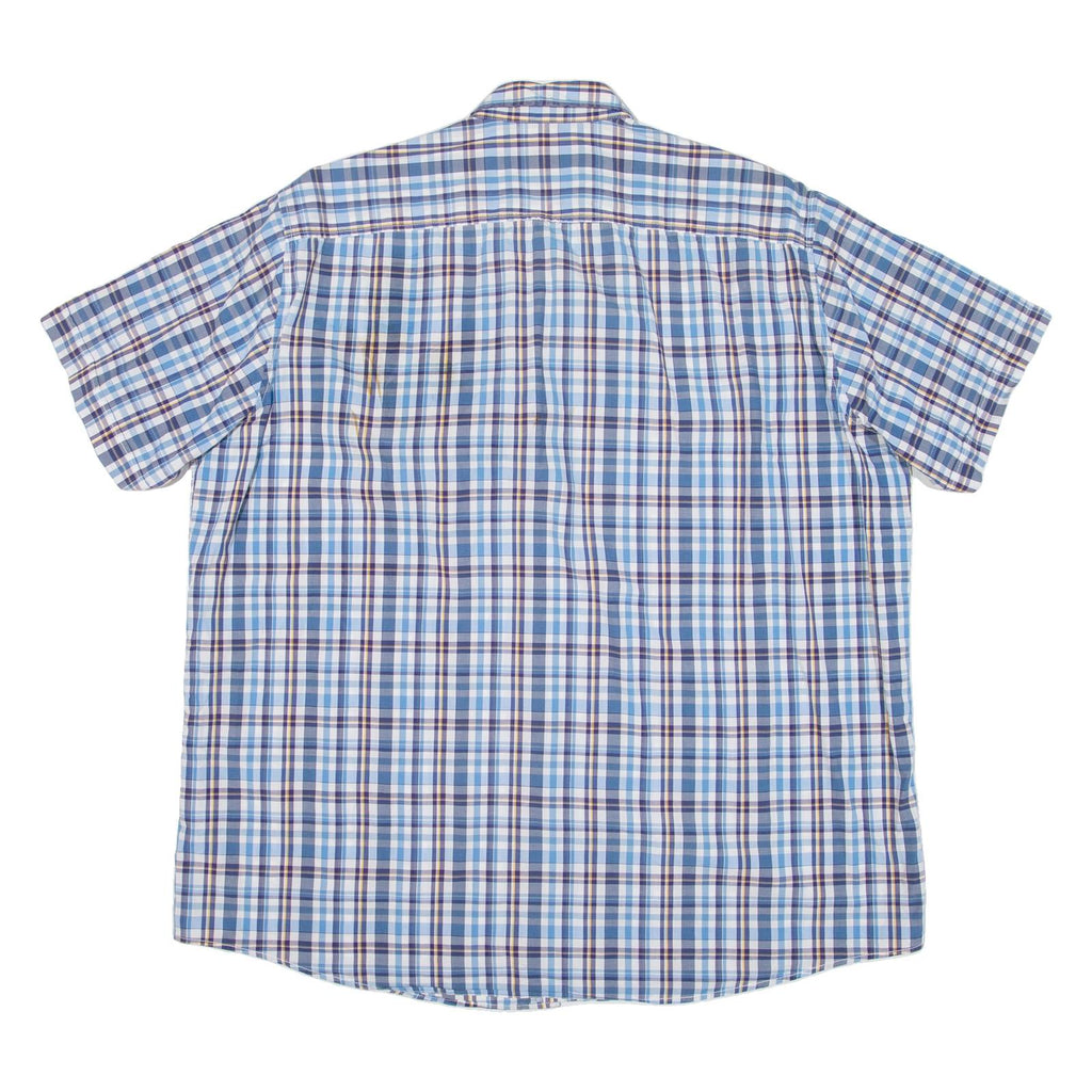 PIERRE CARDIN Mens Shirt Blue Check 2XL