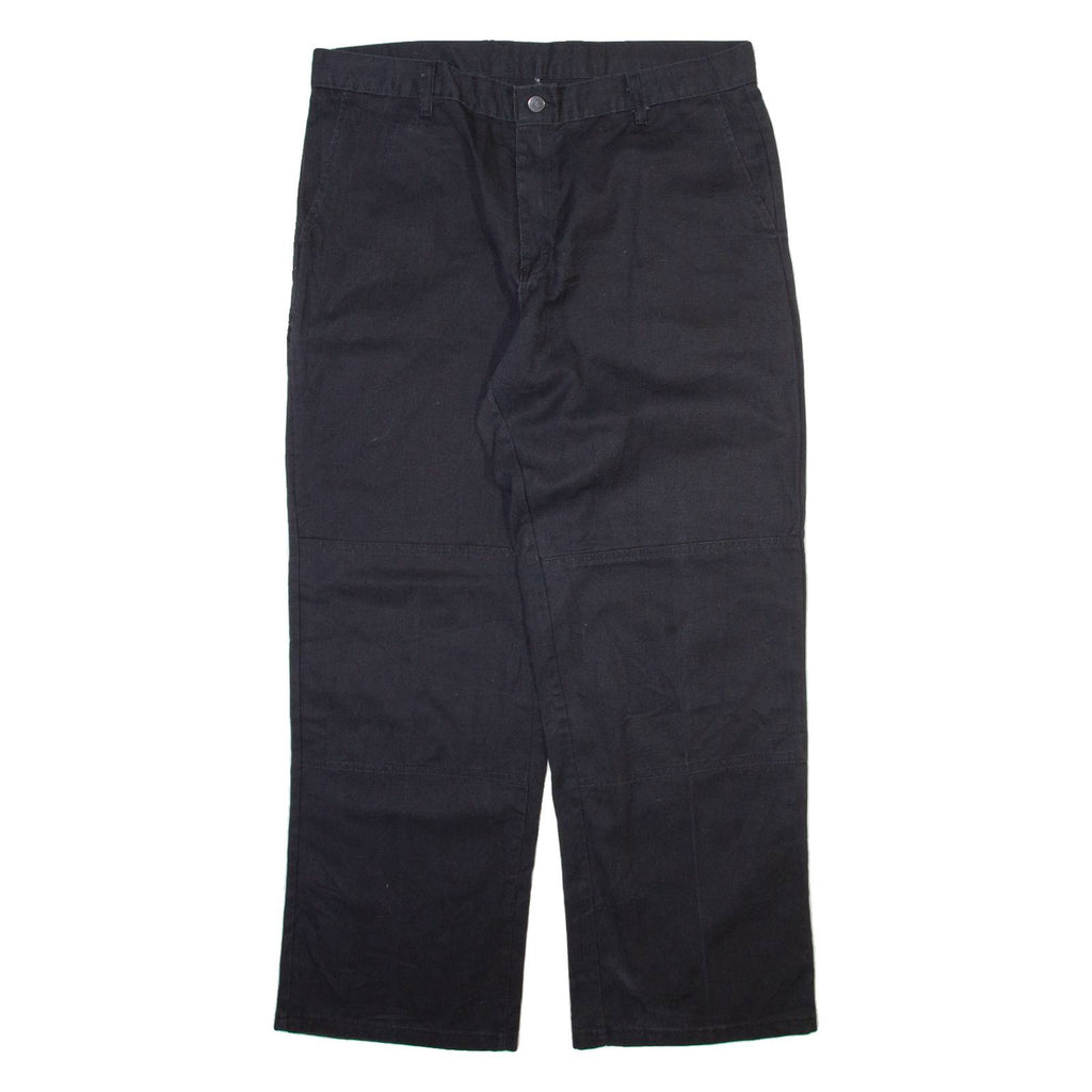 DICKIES Mens Trousers Black Regular Straight W36 L30