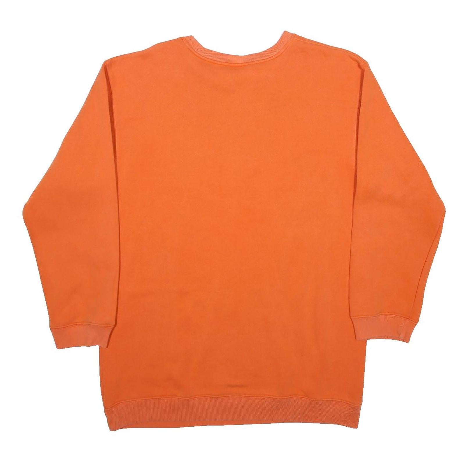 NAUTICA Womens Orange Nautica Jeans Crew Neck XL Sweatshirt Cotton Blend Casual