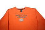 NAUTICA Womens Orange Nautica Jeans Crew Neck XL Sweatshirt Cotton Blend Casual