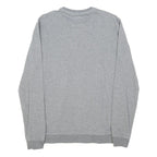 GUESS Mens Grey Crew Neck S Cotton Blend Sweatshirt Logo Casual Pullover