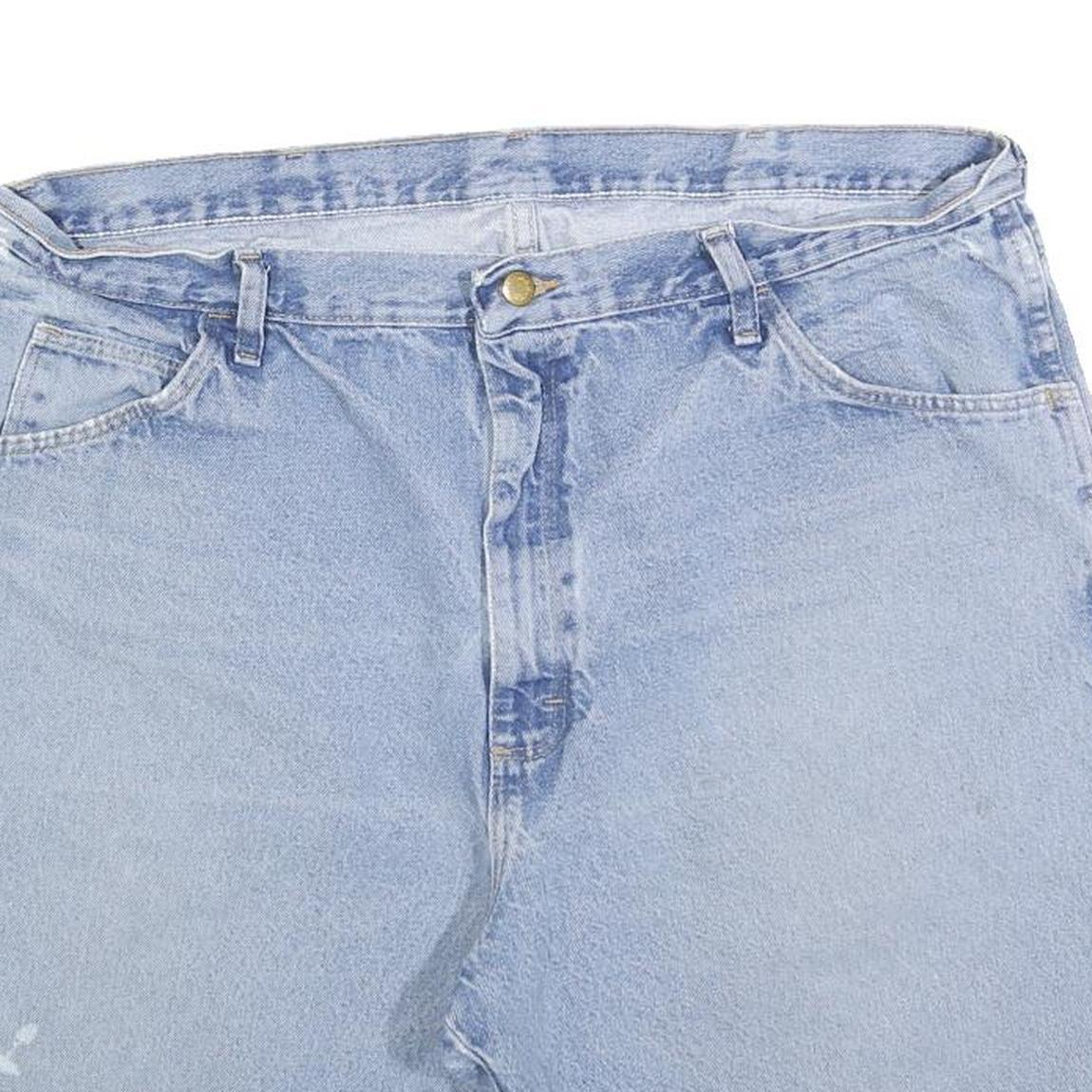 WRANGLER Mens Shorts Blue Denim Casual XL W40 Cotton Blend Classic Fit