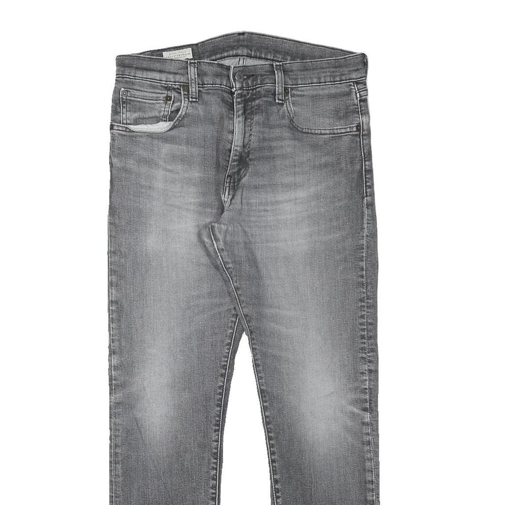 LEVI'S Mens Jeans Grey Slim Skinny Denim Light W30 L28 Stylish Casual Fit