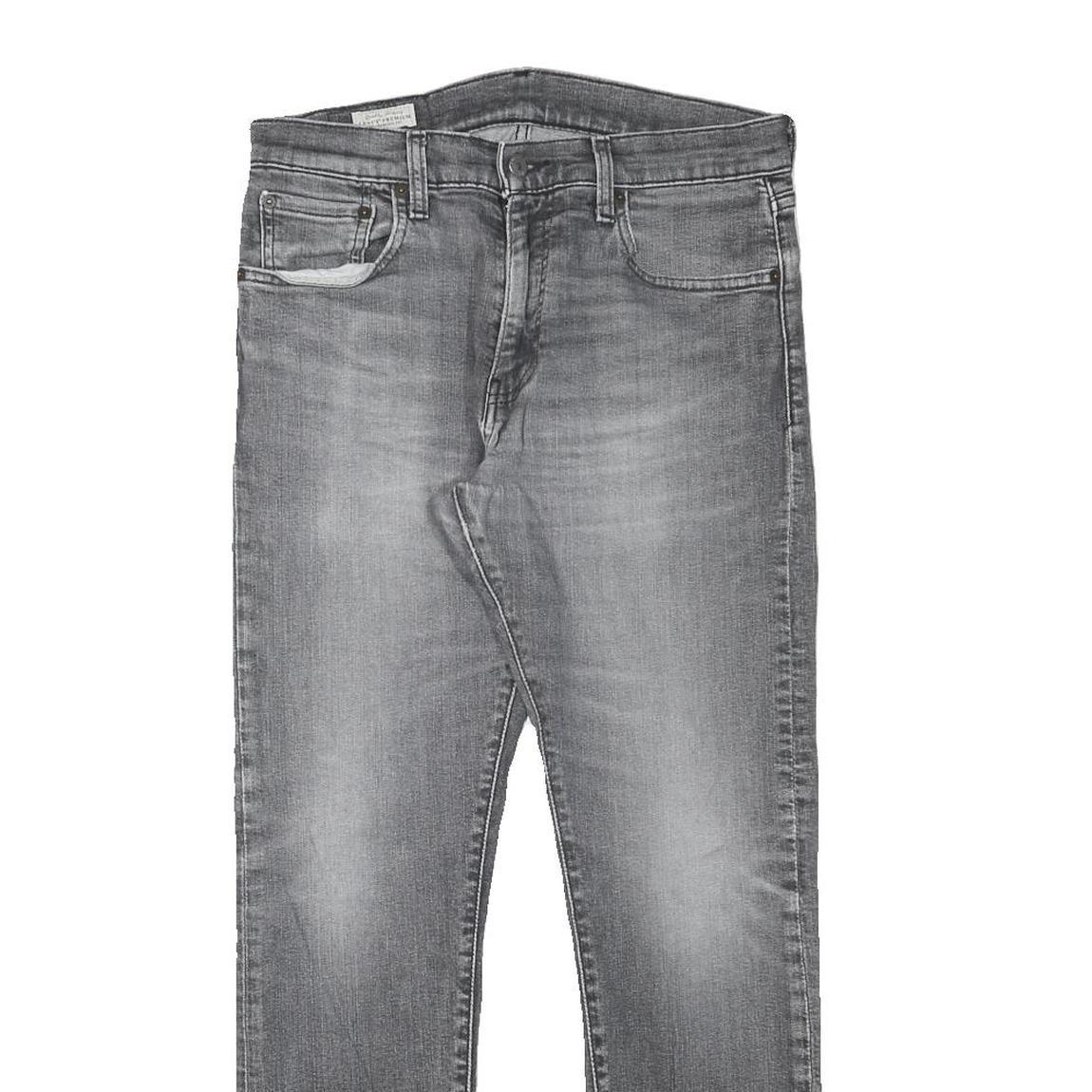 LEVI'S Mens Jeans Grey Slim Skinny Denim Light W30 L28 Stylish Casual Fit