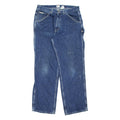 CALVIN KLEIN JEANS Womens Jeans Blue Relaxed Straight Stone Wash W34 L32