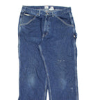 CALVIN KLEIN JEANS Womens Jeans Blue Relaxed Straight Stone Wash W34 L32