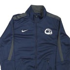 NIKE Mens Navy Blue Cross Country Track Zip Jacket S Polyester Blend Sportswear