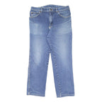 LEE Mens Blue Regular Fit Straight Leg Denim Medium Wash Jeans W34 L27 Classic