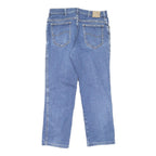 LEE Mens Blue Regular Fit Straight Leg Denim Medium Wash Jeans W34 L27 Classic