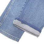 LEE Mens Blue Regular Fit Straight Leg Denim Medium Wash Jeans W34 L27 Classic
