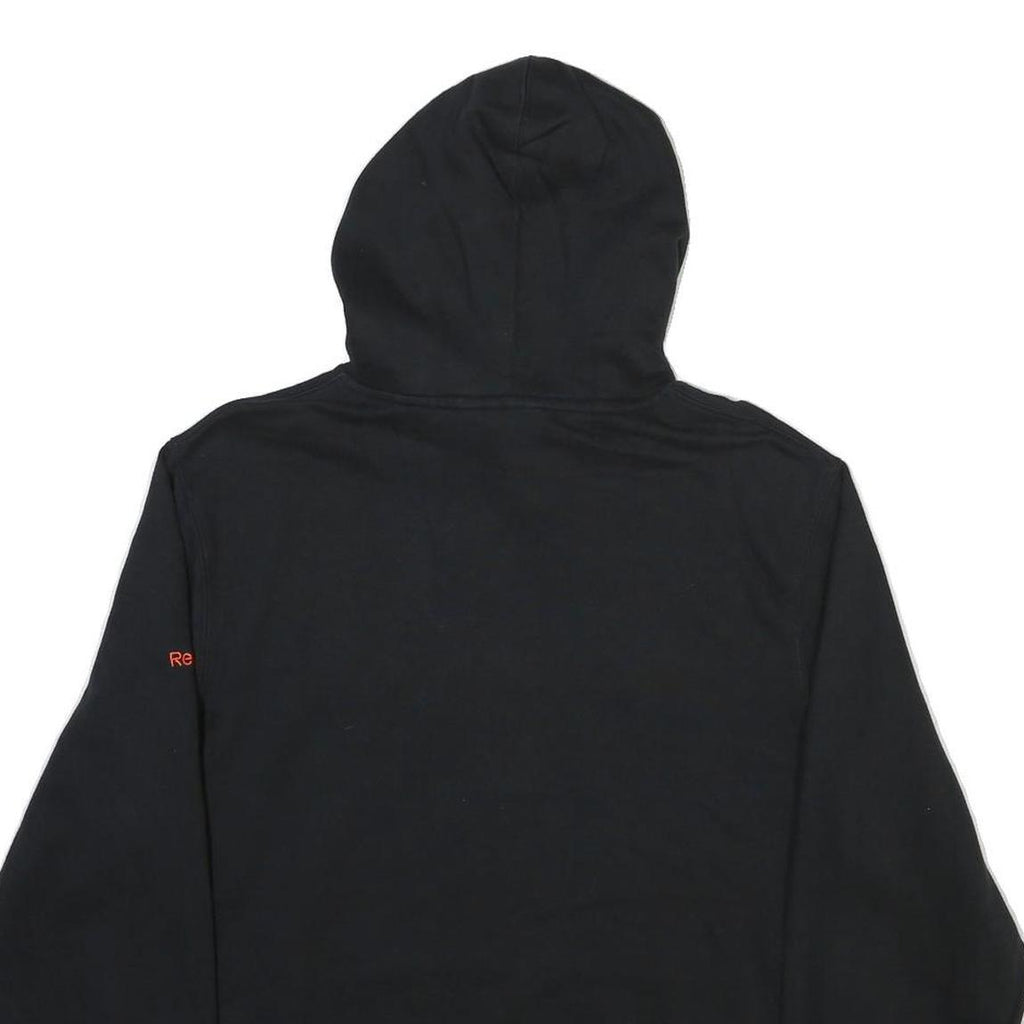 REEBOK Mens Black & Orange Anaheim Ducks Pullover Hoodie L Sports Fanwear