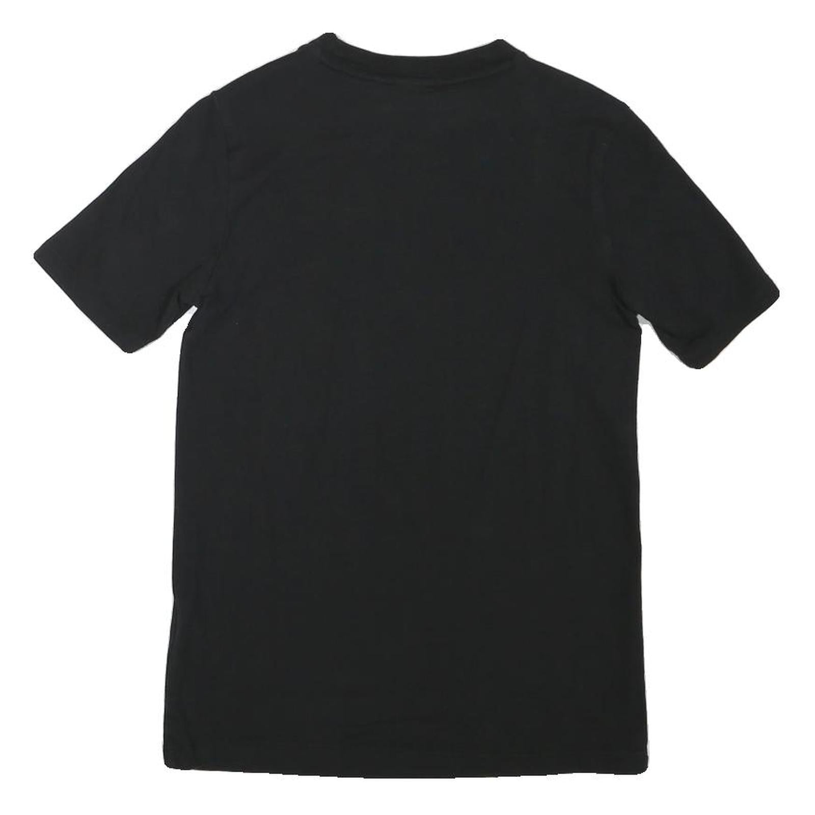 ADIDAS Womens Black Graphic T-Shirt UK 6 Short Sleeve Crew Neck Cotton Blend