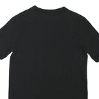 ADIDAS Womens Black Graphic T-Shirt UK 6 Short Sleeve Crew Neck Cotton Blend