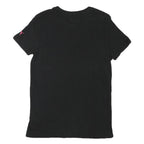 PUMA Mens Black & Pink Modern T-Shirt S Short Sleeve Crew Neck Cotton Blend