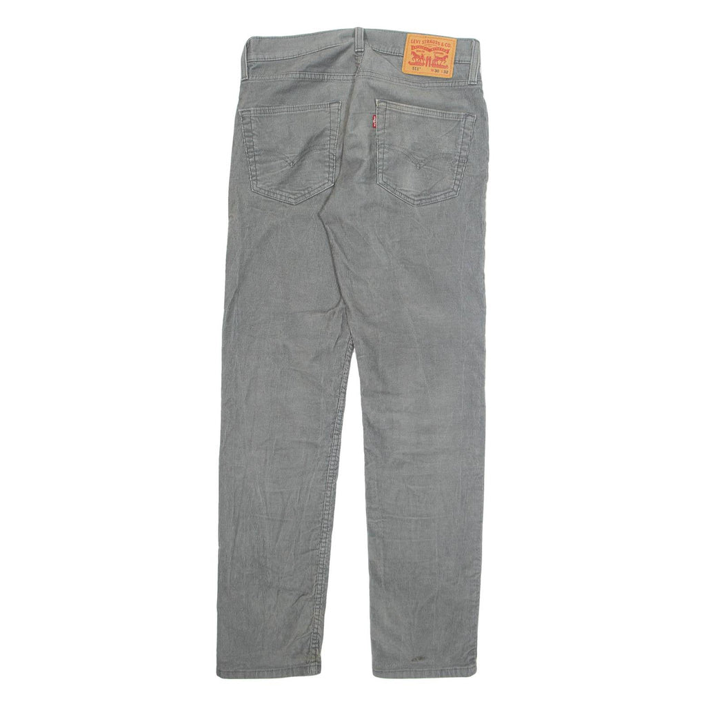 LEVI'S 511 BIG E Jeans Mens Grey Slim Straight W30 L32