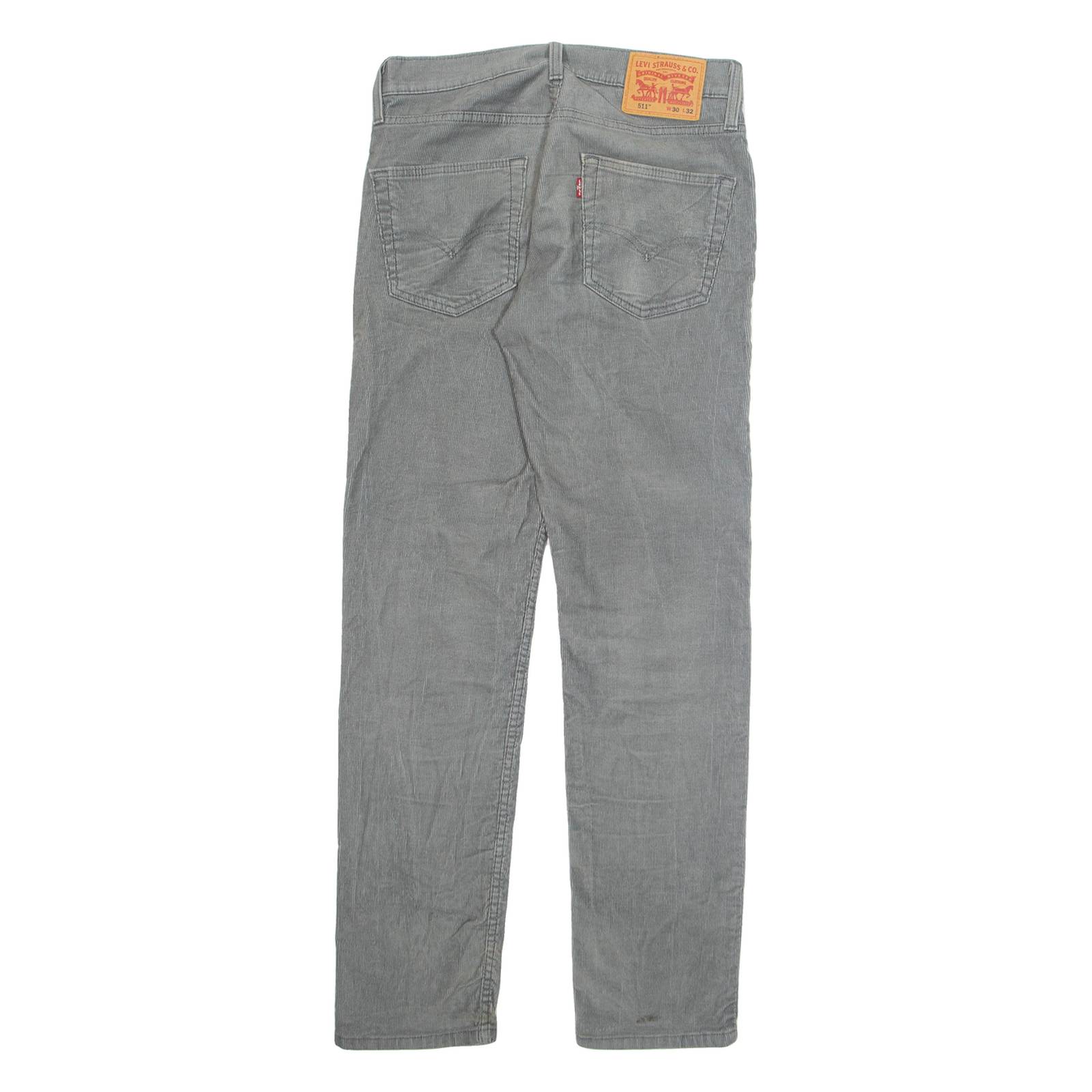 LEVI'S 511 BIG E Jeans Mens Grey Slim Straight W30 L32