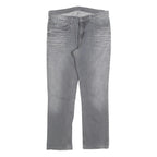 CARHARTT Mens Regular Fit Straight Leg Denim Light W33 L29 Grey Casual Workwear