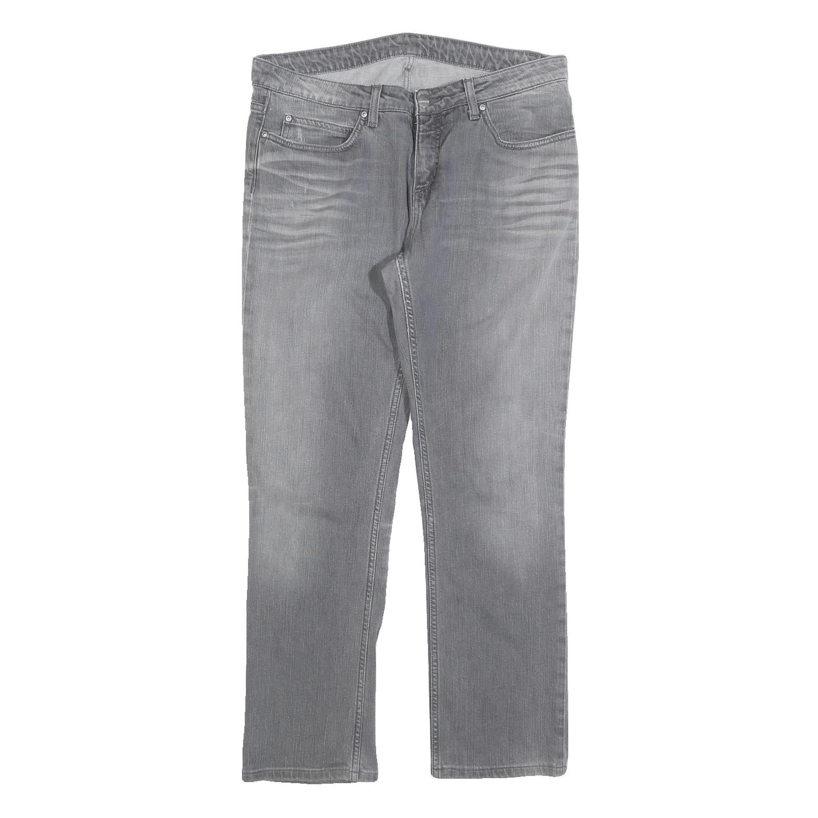 CARHARTT Mens Regular Fit Straight Leg Denim Light W33 L29 Grey Casual Workwear