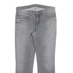 CARHARTT Mens Regular Fit Straight Leg Denim Light W33 L29 Grey Casual Workwear