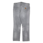 CARHARTT Mens Regular Fit Straight Leg Denim Light W33 L29 Grey Casual Workwear
