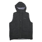 PIERRE CARDIN Mens Black Hooded Zip Jacket XL Polyester Plain Casual Outdoor