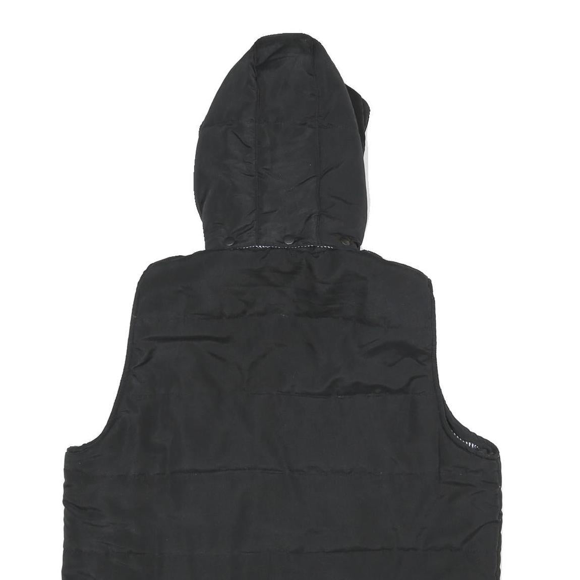 PIERRE CARDIN Mens Black Hooded Zip Jacket XL Polyester Plain Casual Outdoor