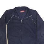 KAPPA Mens Navy & Beige Polyester Patterned Zip Jumper L Sportswear Casual