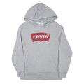 LEVI'S Mens Grey Hoodie S Cotton Blend Pullover Casual Everyday Sweatshirt