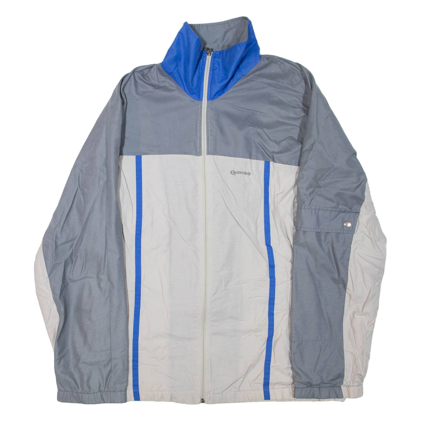 GONSO Mens Track Jacket Grey Colourblock XL