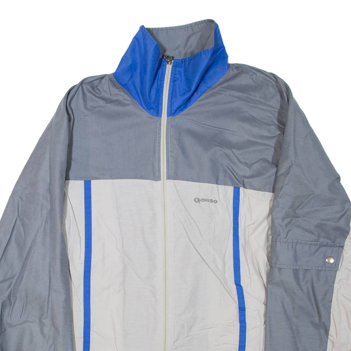 GONSO Mens Track Jacket Grey Colourblock XL