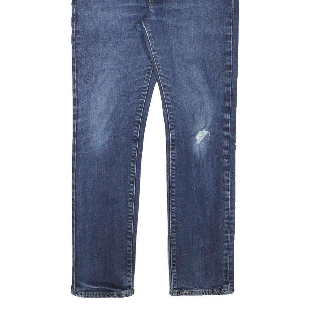 LEVI'S Mens Slim Blue Denim Jeans W30 L27 Zip Classic Fit Straight Leg