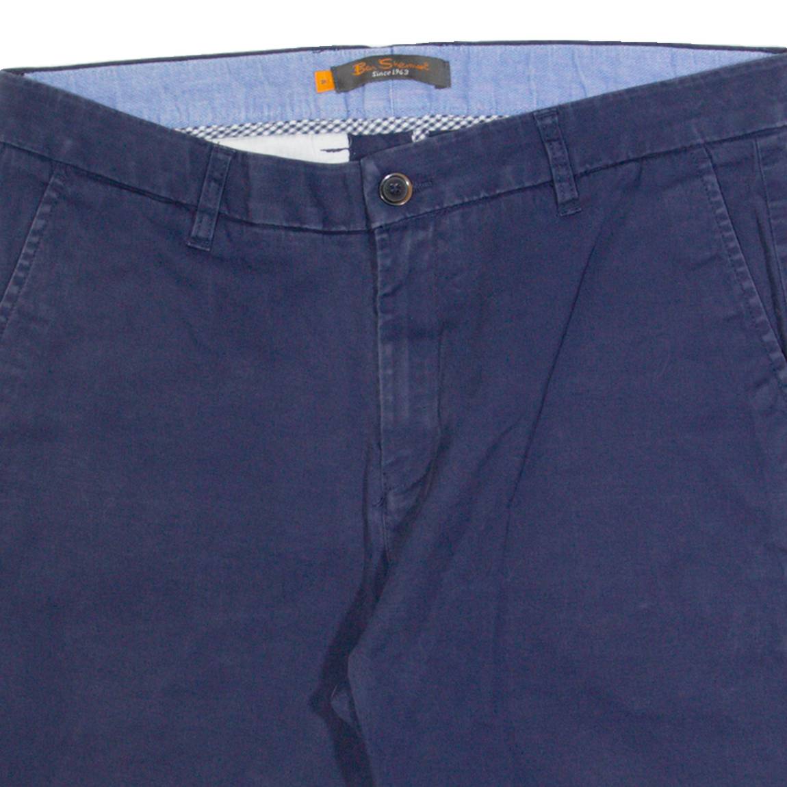BEN SHERMAN Mens Chino Shorts Blue L W36