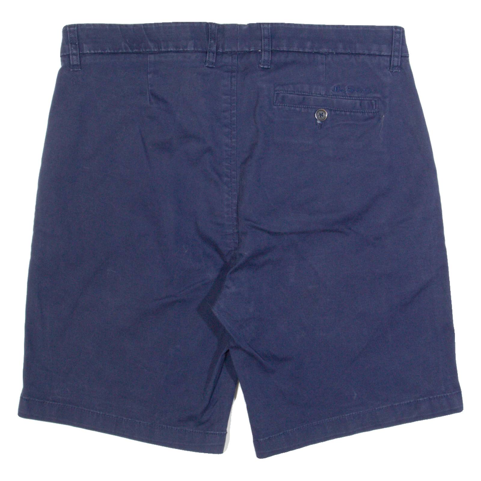 BEN SHERMAN Mens Chino Shorts Blue L W36